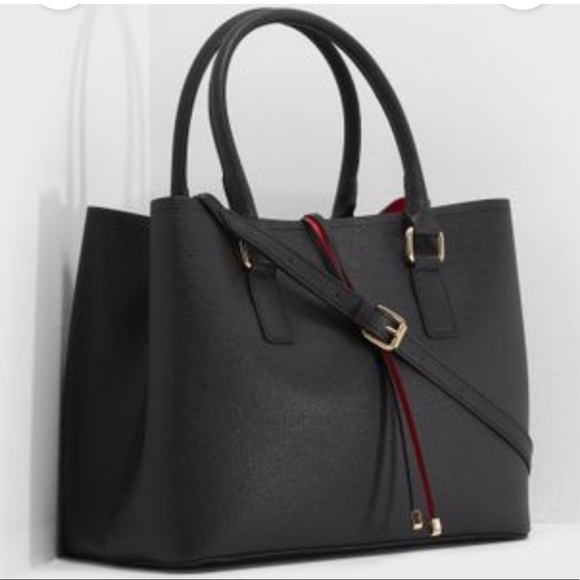 Aldo Handbags - [Aldo] Black and Red Frenarien Tote
